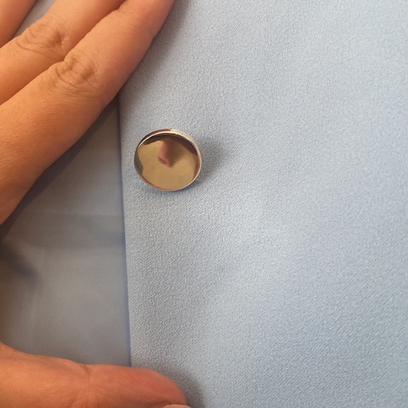 EUC Calvin Klein Baby Blue Suit Jacket - Picture 5 of 5